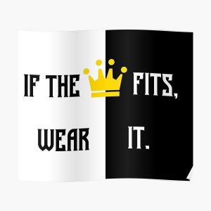 Ranboo Minecraft - If the crown fits 2 Poster RB2805 product Offical Ranboo Merch
