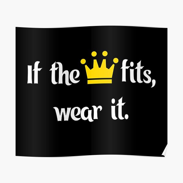 Ranboo Minecraft - If the crown fits 1 Poster RB2805 product Offical Ranboo Merch