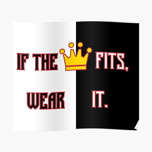 Ranboo Minecraft - If the crown fits 3 Poster RB2805 product Offical Ranboo Merch