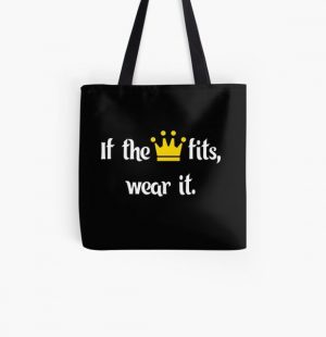 Ranboo Minecraft - If the crown fits 1 All Over Print Tote Bag RB2805 product Offical Ranboo Merch
