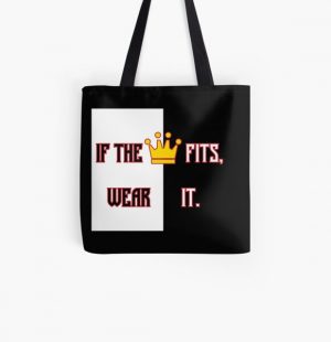 Ranboo Minecraft - If the crown fits 3 All Over Print Tote Bag RB2805 product Offical Ranboo Merch