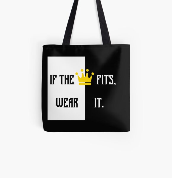 Ranboo Minecraft - If the crown fits 2 All Over Print Tote Bag RB2805 product Offical Ranboo Merch