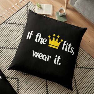 Ranboo Minecraft - If the crown fits 1 Floor Pillow RB2805 product Offical Ranboo Merch