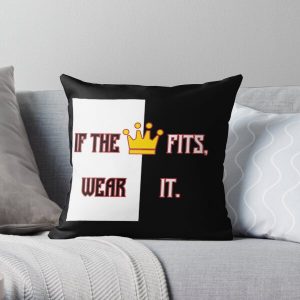 Ranboo Minecraft - If the crown fits 3 Throw Pillow RB2805 product Offical Ranboo Merch