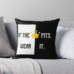 Ranboo Minecraft - If the crown fits 2 Throw Pillow RB2805 product Offical Ranboo Merch