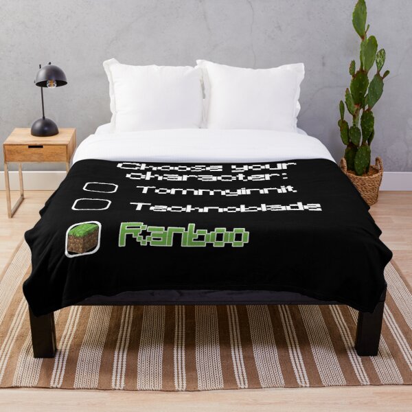 Choose your character - Ranboo (2) Throw Blanket RB2805 product Offical Ranboo Merch