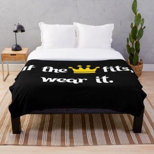 Ranboo Minecraft - If the crown fits 1 Throw Blanket RB2805 product Offical Ranboo Merch