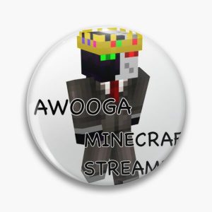 Awooga Minecraft streamers (ranboo) Pin RB2805 product Offical Ranboo Merch