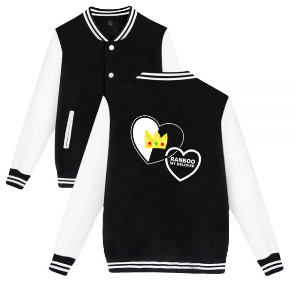 Ranboo Merch jacket Harajuku Baseball Uniform Anime Clothes Spring Autumnt streetwear Casual Baseball Jacket - Ranboo Shop