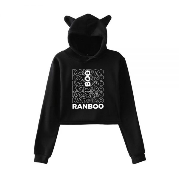 Dream Ranboo Merch Hoodies Sweatshirts for Girls Cat Ear Crop Top Ranboo Merch Hoodie Youth Streetwear 1 - Ranboo Shop