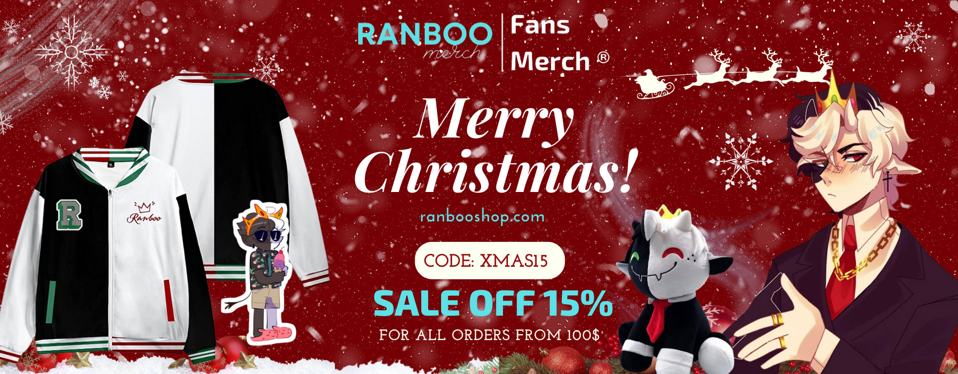 RANBOO SHOP XMAS BANNER - Ranboo Shop
